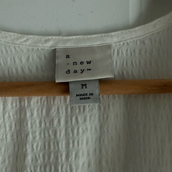 a new day White Puff Sleeve Mini Dress - Picture 3 of 6